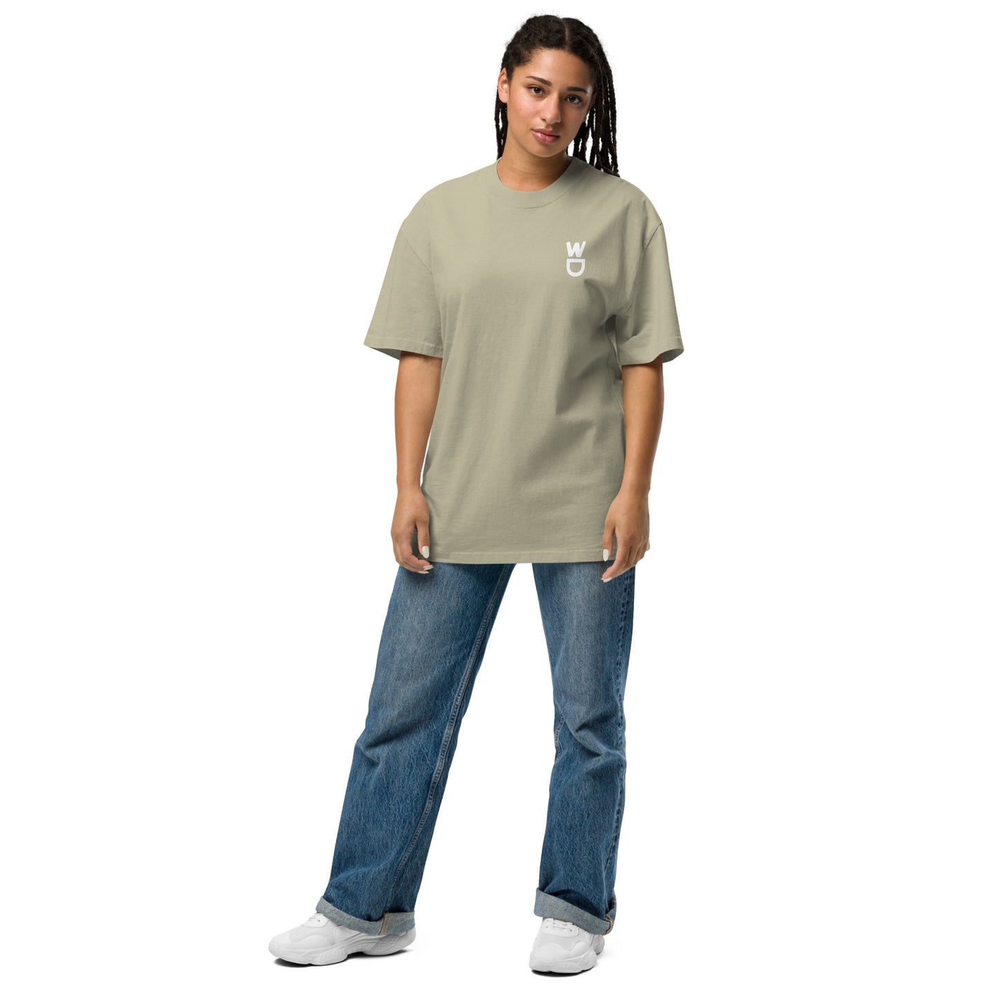 God Got My Back Oversized Faded T-Shirt