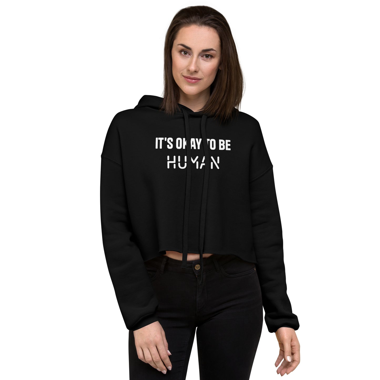 Human Crop Hoodie